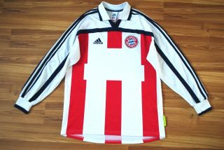 Bayern Munich Home Football Shirt 2000 2001 2002 Jersey Away Long Sleeve Small