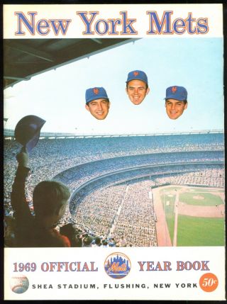 1969 York Mets Official Yearbook (world Series Winner) Nolan Ryan