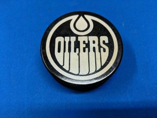 Rare Vintage Wha Blank Reverse Edmonton Oilers Cz3 Slug 1970 