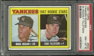 1967 Topps 553 Psa 8 Yankees Rookies