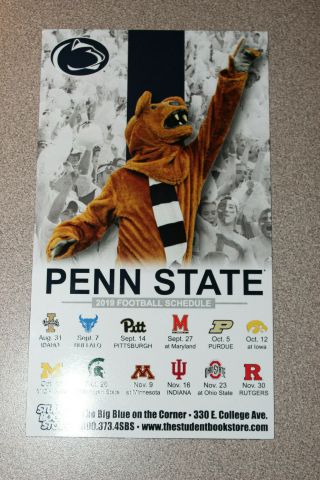 2019 Penn State Nittany Lions Football Schedule Magnet