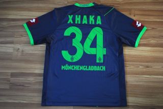 34 Granit Xhaka Borussia MÖnchengladbach Away Football Shirt 2011 - 2012 Jersey M