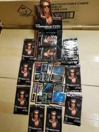 6 Box Of The Terminator Ccg Booster Game Card Box 24 Pack Box
