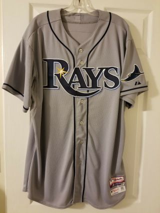 Wilson Betemit Tampa Bay Rays Authentic Team Issued Road Jersey Size 50