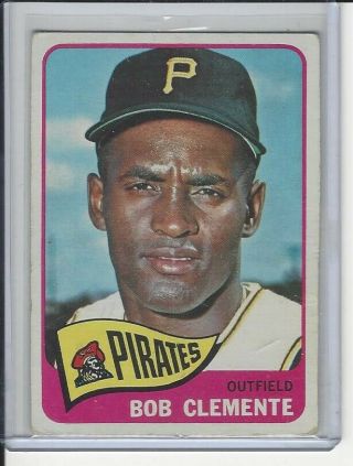 1965 Topps Roberto Clemente Pittsburgh Pirates 160 Vg Back