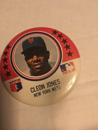 1969 Cleon Jones York Mets Pin