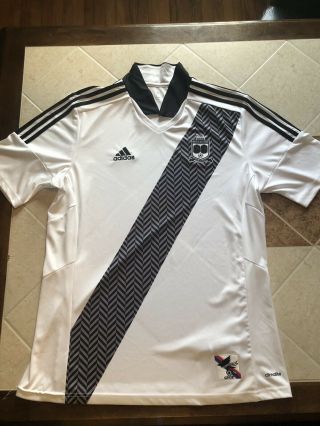 Men In Blazers Soocer Football Jersey Gfop Raven Crap Kit White Large Adidas