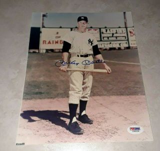 Legend Mickey Mantle York Yankees Signed 8x10 Photo W/psa Loa Ruth,  Dimaggio