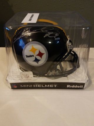 Rod Woodson Signed Autographed Riddell Mini Helmet Pittsburgh Steelers Hof