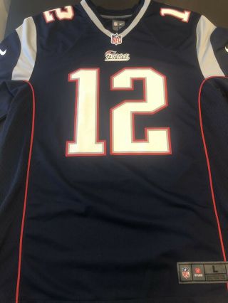 Nike Men’s L England Patriots Jersey 12 Tom Brady