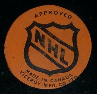 OFFICIAL GAME PUCK NHL GAME VICEROY APPROVED CANADA PHILADELPHIA FLYERS 4