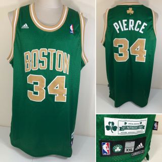 Adidas Paul Pierce Boston Celtics St.  Patricks Day Swingman Jersey Green 2xl Xxl