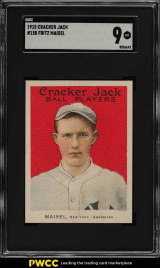 1915 Cracker Jack Fritz Maisel 158 Sgc 9 (pwcc)