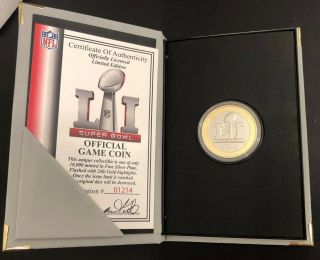 Bowl 51 Official Game Coin England Patriots Atlanta Falcons Li Nfl