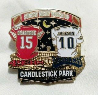Sf 49ers Vs Egales On Oct 10,  2010 At Candlestick Park.  Lapel Pin Trucker Pin