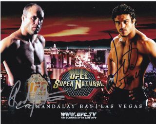Ufc Mma Randy Couture Vitor Belfort Dual Autographed Signed Ufc 46 8x10 Photo