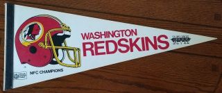 Bowl 17 Washington Redskins Nfc Champions Pennant