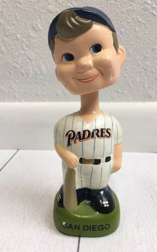 Vintage San Diego Padres Bobbing Bobble Head Nodder W/ Bat