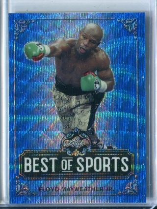 2019 Leaf Best Of Sports Stone Cold Mike Tyson Blue Wave Prismatic 8/20 Boxer