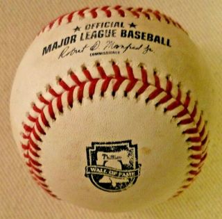 2018 Mlb Baseball Philadelphia Phillies Wall Of Fame Game 8/4 Halladay Gillick