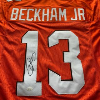 Odell Beckham Jr.  autographed signed jersey NFL Cleveland Browns JSA Giants LSU 2