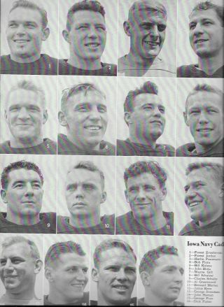 Oct.  10,  1942 University of Michigan vs.  Iowa Naval Seahawks Football Program 4