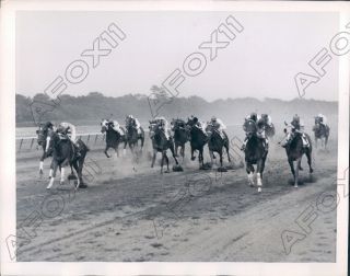 1945 Belmont Park Hof Jockey Conn Mccreary Degage Win The Tremont Press Photo
