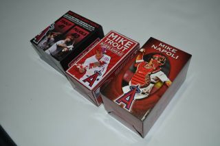 Los Angeles Angels Mlb Bobbleheads Mike Trout Albert Pujols Mike Napolo Anaheim