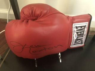 Ken Norton Signed Everlast Boxing Glove Psa/dna