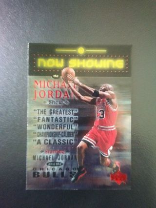 Michael Jordan Upper Deck Now Showing Insert Card