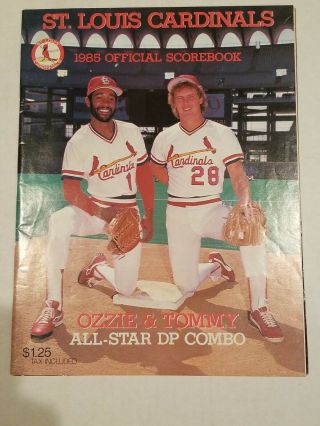 Vintage 1985 St.  Louis Cardinals Vs Montreal Expos Official Scorebook Mlb