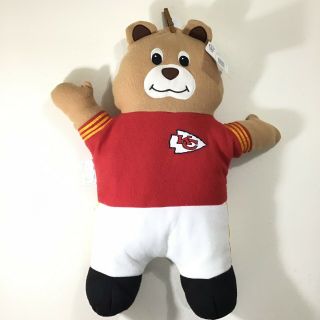 Kansas City Kc Chiefs Nfl Pillow Team Buddies 30 " Large Pillow Bear Plush Tags