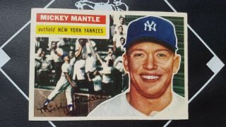 1956 Topps Baseball - 135 Mickey Mantle,  Hof York Yankees (gb) High End Ex/mt