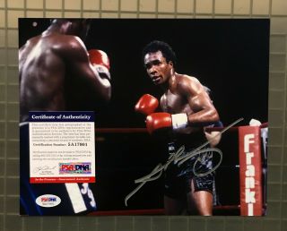 Sugar Ray Leonard Signed 8x10 Photo Auto Psa/dna Boxing Hof