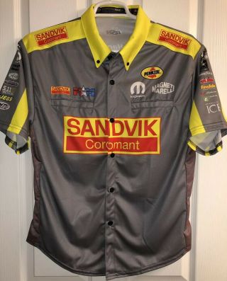 Md Matt Hagan Sandvik Coromant Mopar Nhra Schumacher Crew Shirt Drag Racing