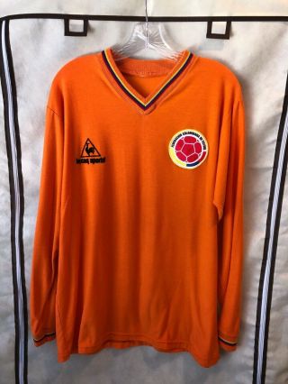 Colombia 1980 (?) Soccer Jersey Large Le Coq Sportif