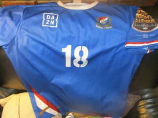 Blue Yokahama F.  Marinos 18 Dye Sublimated Jersey Large Japan J League