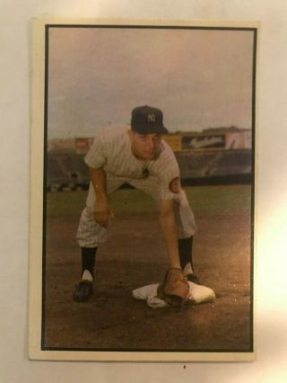 Jim Brideweser 1953 Bowman Color 136 Ex - Mt Yankees Q80