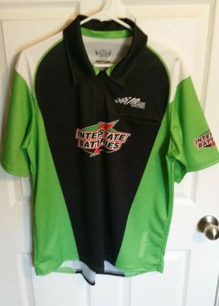 Nascar Race Pit Crew Shirt Kyle Busch Interstate Batteries Wicked Quick L