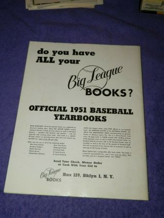 1951 CINCINNATI REDS YEARBOOK - - 75th Anniversary 2