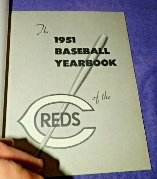1951 CINCINNATI REDS YEARBOOK - - 75th Anniversary 3