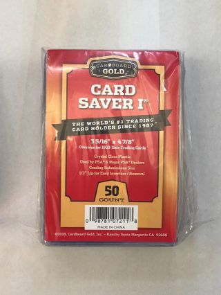 Card Saver I Cbg Cs 1 Semi Rigid Oversize Card Submission Holder 100 Ct Pack