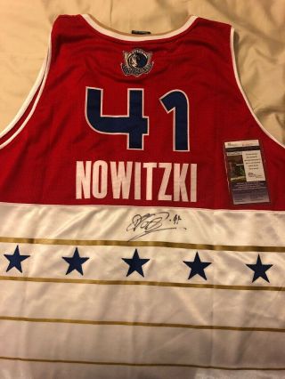 Dirk Nowitzki Signed All Star Jersey Authentic