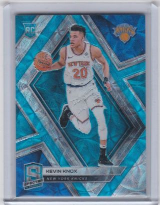 2018 - 19 Spectra Neon Blue Prizm Kevin Knox 32/75 Rookie Rc