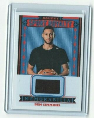 2019 Upper Deck Goodwin Champions Goudey Sports Royalty Ben Simmons Relic