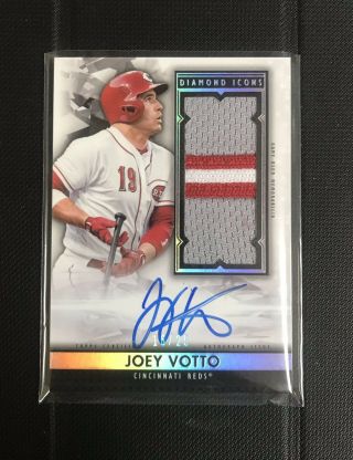 Joey Votto 2019 Topps Diamond Icons Patch Auto 16/25 Reds