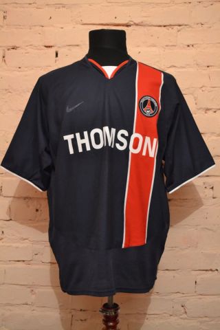 Vintage Psg Paris Saint Germain Home Football Shirt 2003/2004 Soccer Jersey Nike