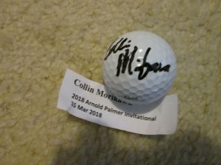 Collin Morikawa Signed Taylormade Golf Ball