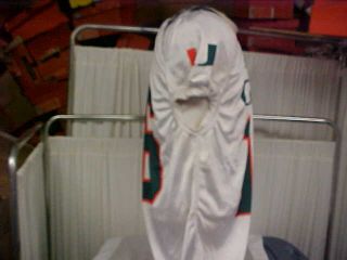 University of Miami Hurricanes Adidas White Game Worn Practice Jersey 16 Medium 4