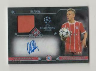 2017 - 18 Topps Champions League Museum Jersey Auto Card :rafinha 03/99